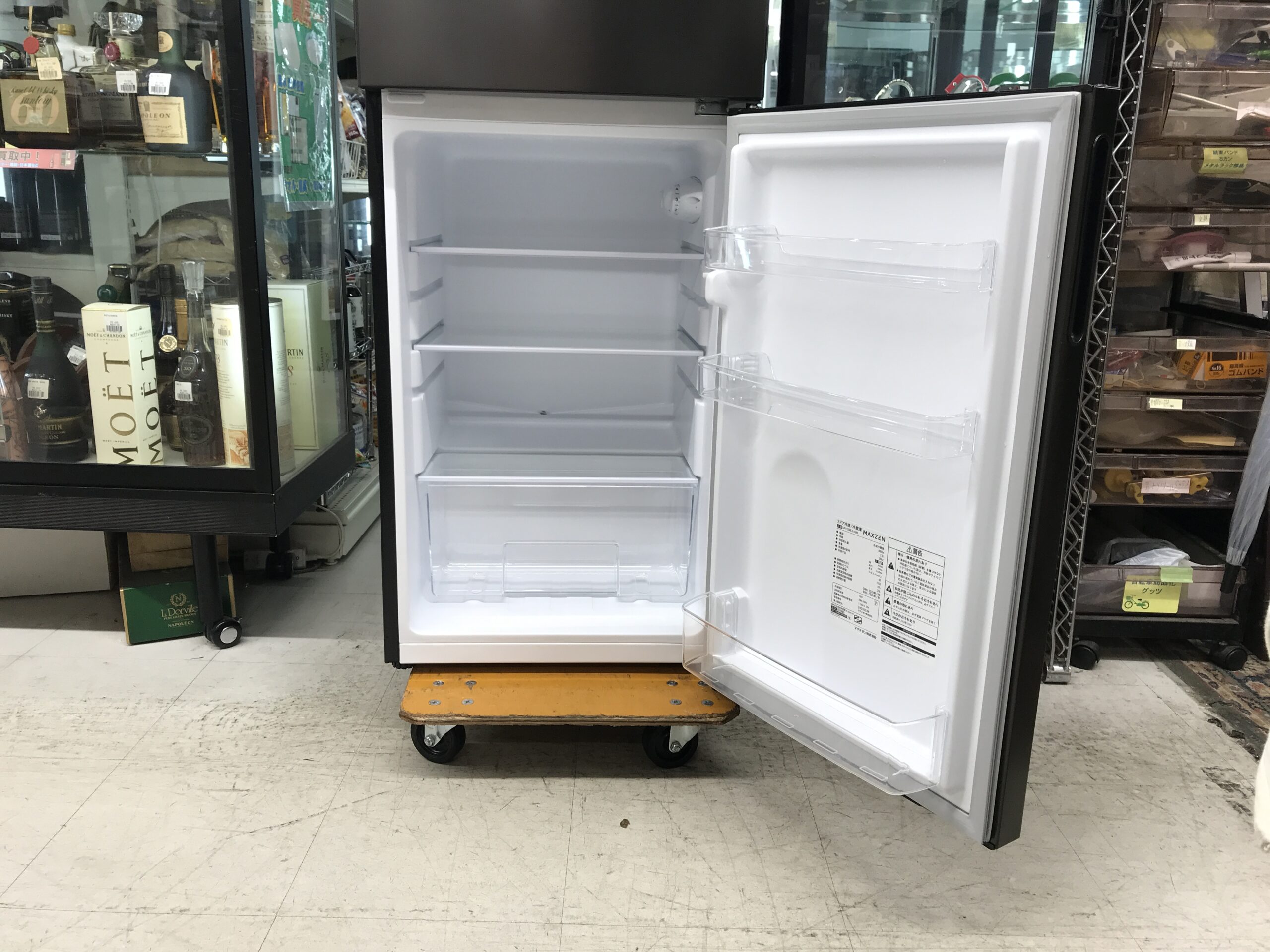 AQUA ノンフロン冷凍庫冷蔵庫AQR-SBS45H(S)2019年製 展示品 AQUA