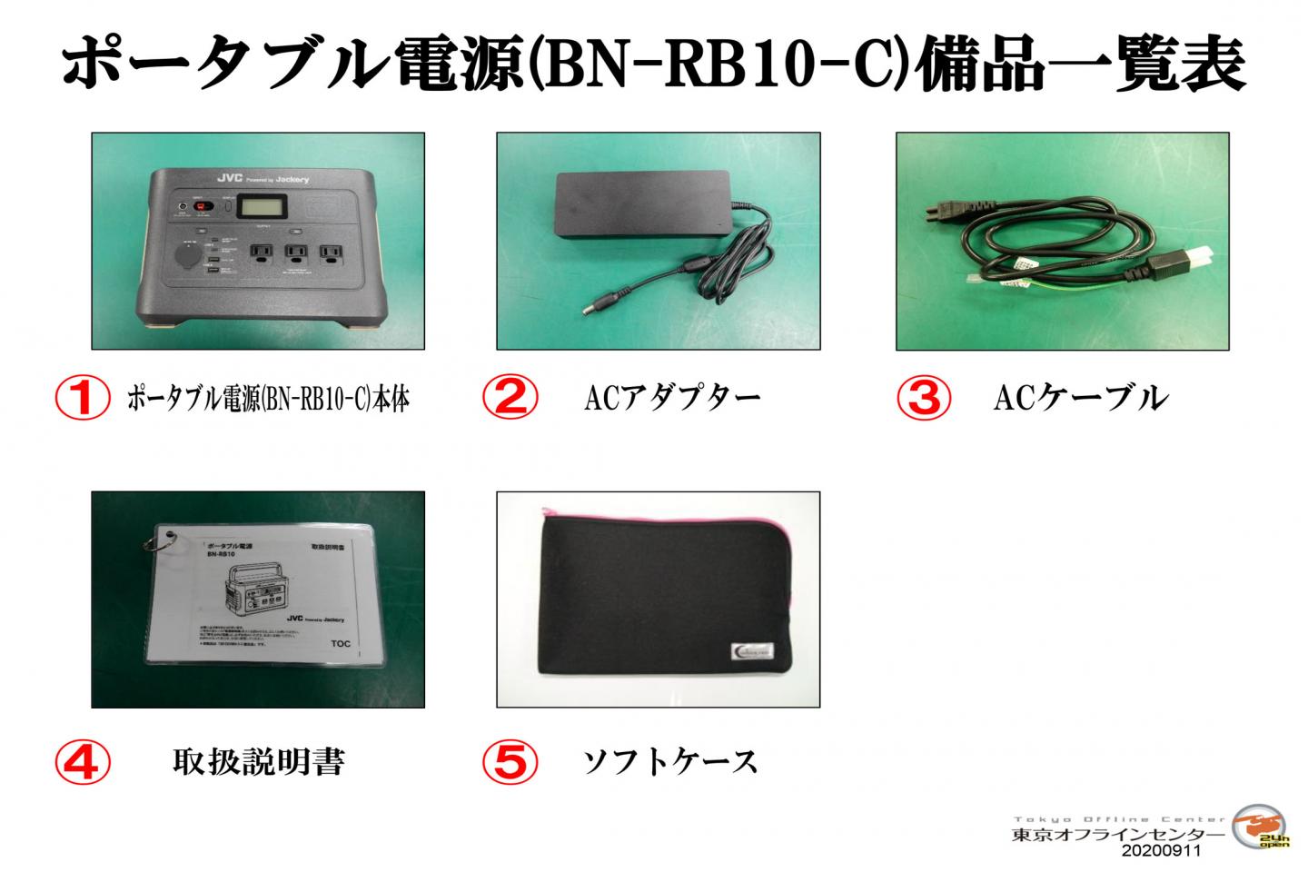新品】リチウムイオン電池ポータブル電源 BN-RB10-C JVC 【公式通販】