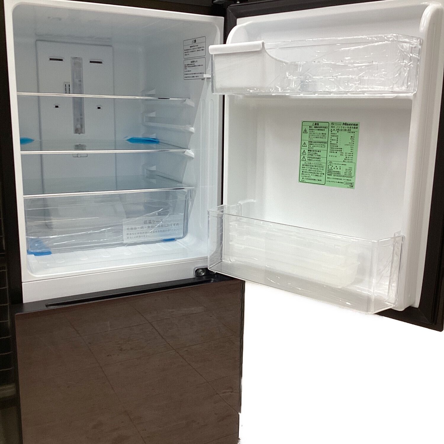 ハイセンス製2021年式134L冷凍冷蔵庫