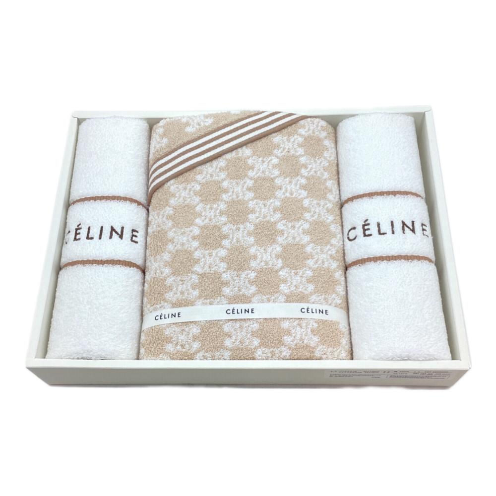 CELINE (セリーヌ) タオルセット バスタオル1枚・フェイスタオル2枚