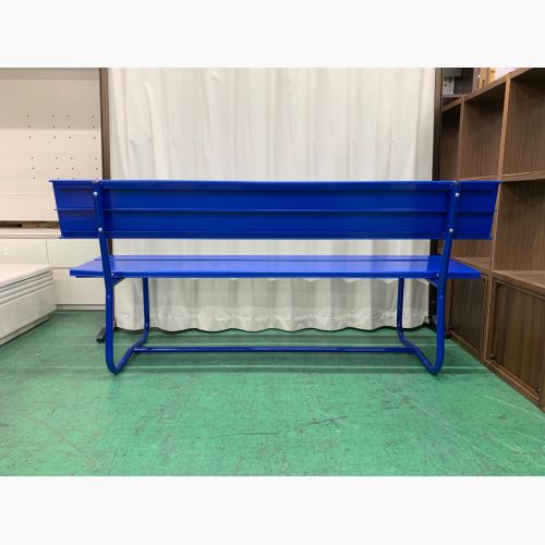 PEPSI ロゴ入り 金属製ベンチ 青 【公式通販】