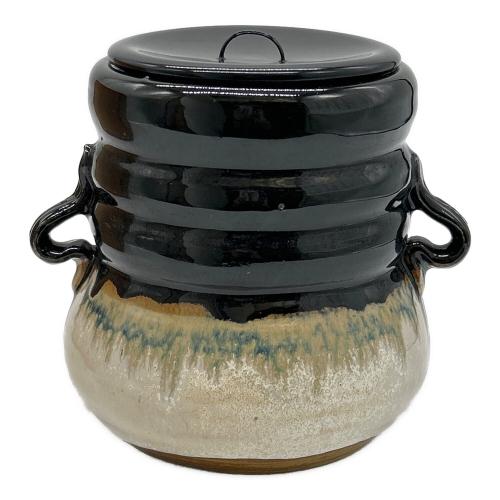 朝鮮唐津 (チョウセンガラツ) 耳付水指 祥豊刻印 如拙庵 木箱付