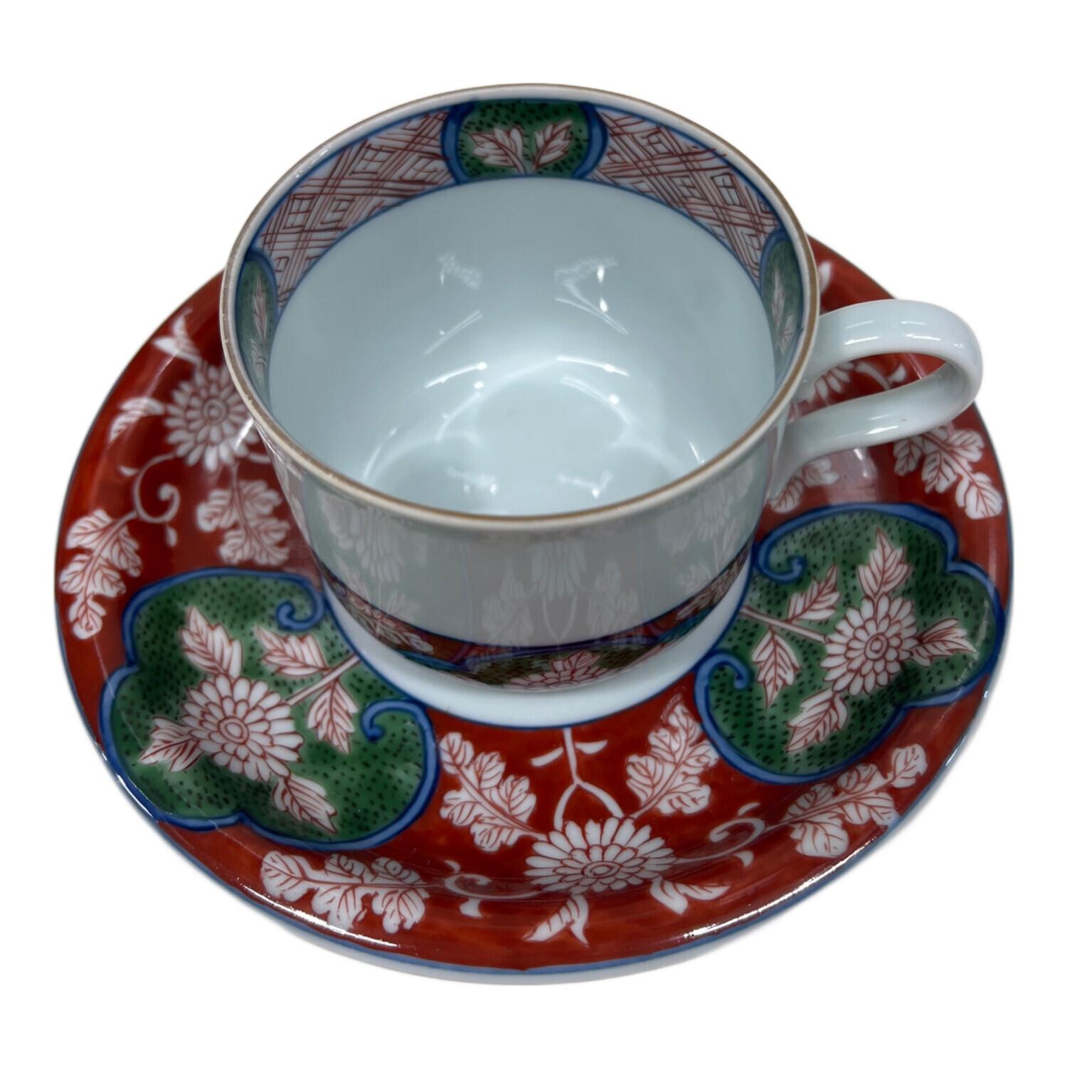 源右衛門窯 (ゲンエモンガマ) カップ&ソーサー レッド｜トレファクONLINE