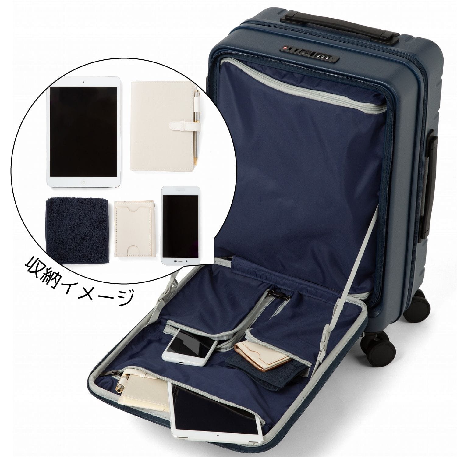 ACE エスカレラ 34/40L スーツケース 機内持ち込み エキスパンド