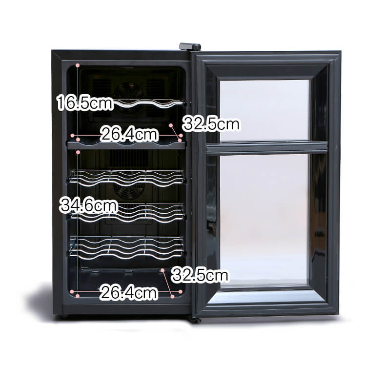 ワインセラー 18本 50L ペルチェ式 タッチパネル PWC-502P-B ブラック
