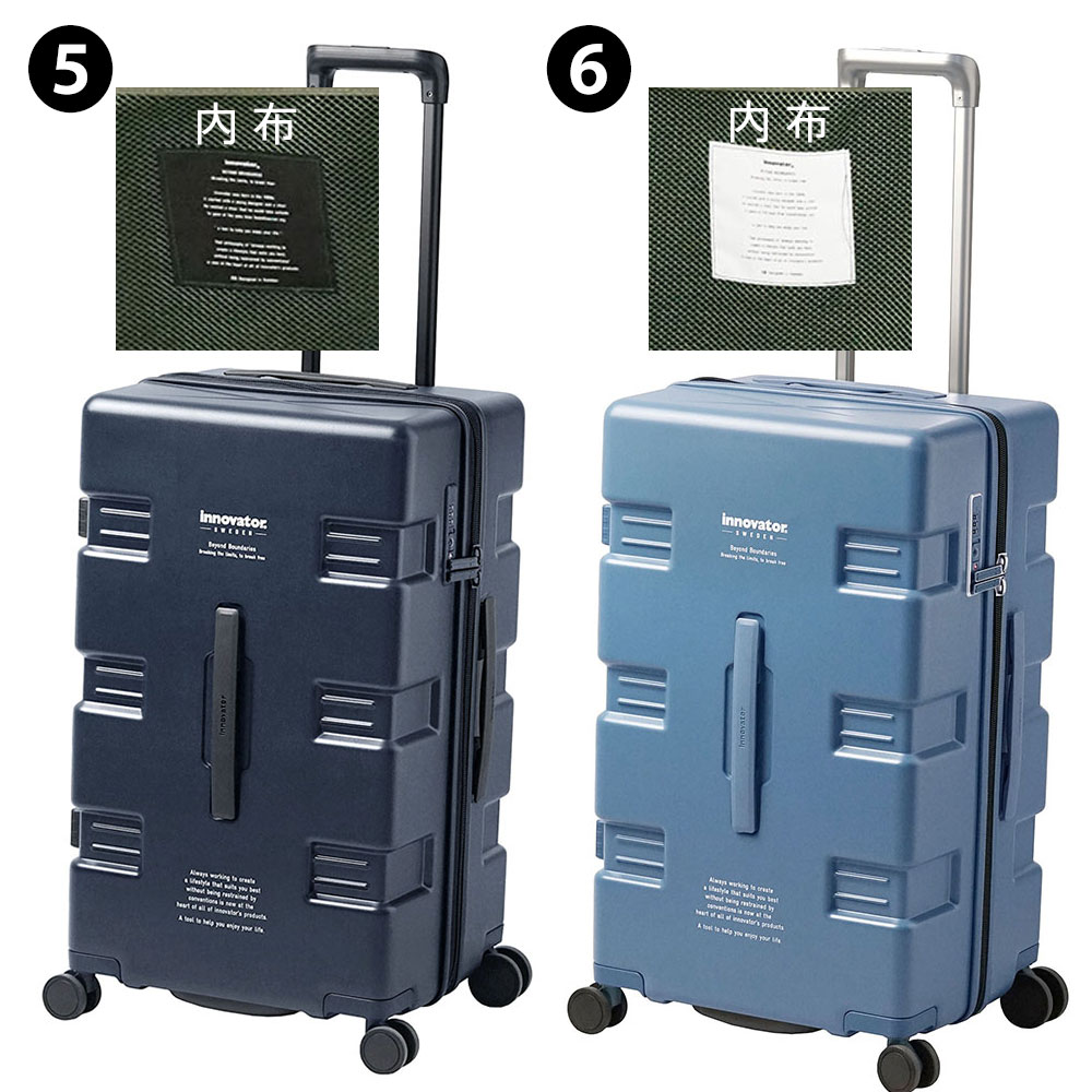 イノベーター innovator スーツケース 75L iw66 1.ブラック 10 メンズ