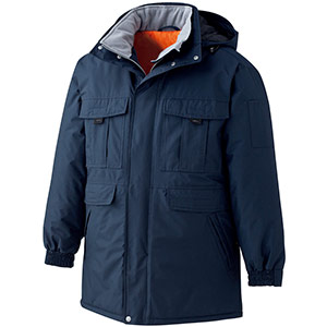 寒冷地防水防寒コート M4087 上 ネイビー| 作業服・作業着