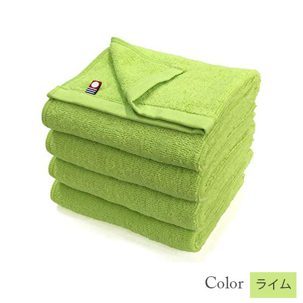 セットで38%割引【美容系今治タオル】グリーン系カラーから選べる単色4