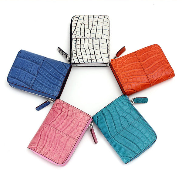 コインケース/パスケース(クロコダイル&牛革) Coccodriillo 5044