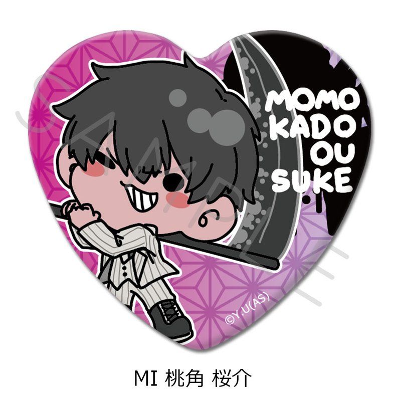桃源暗鬼 桃角桜介 缶バッジ メイド 15個 桃源暗鬼 桃角桜介 マンガ展