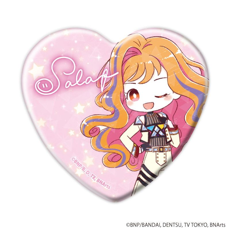 アイカツ 秋葉原 アトレ ガラポンB賞 ハート型缶バッジ 8種 アイカツ