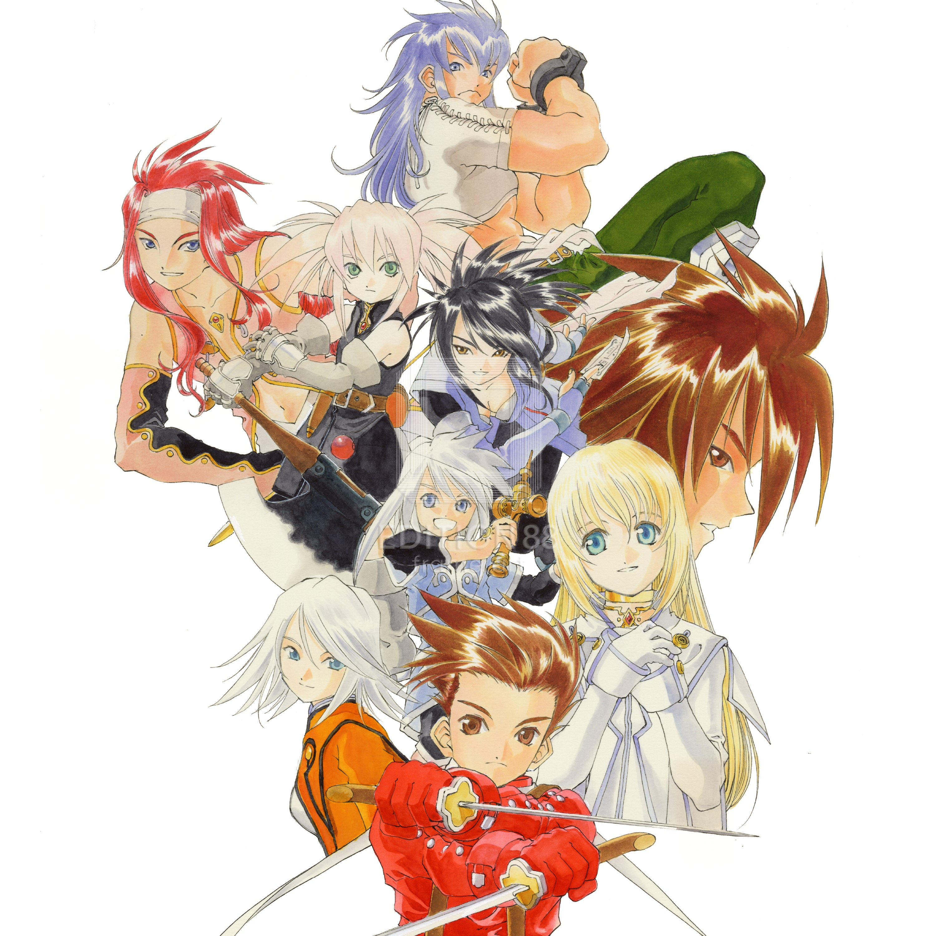 テイルズ オブ シンフォニア 」88グラフ1/藤島康介（箔押しサイン入り）