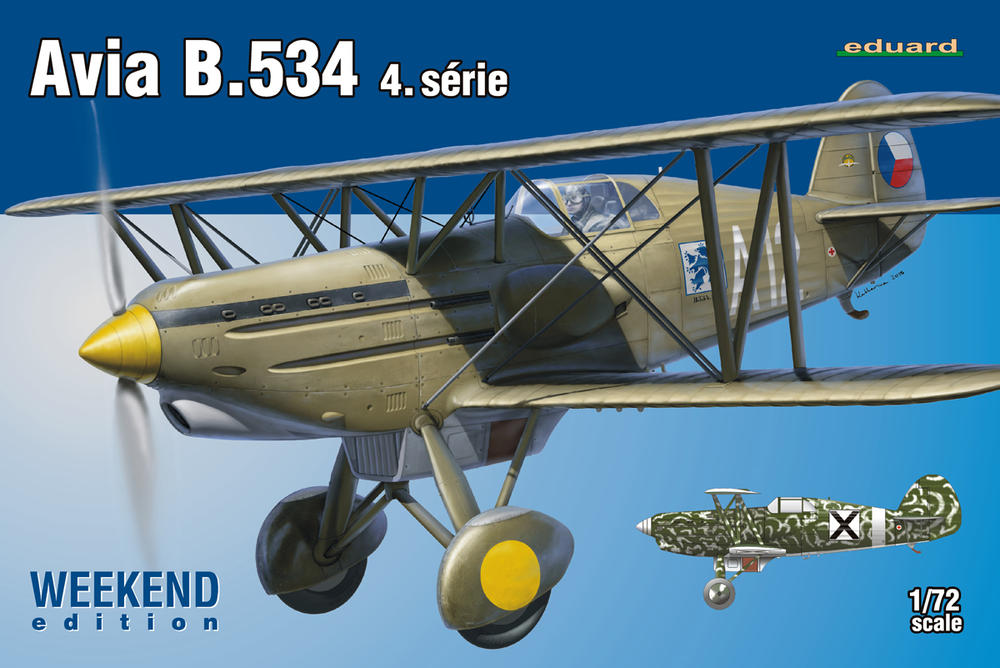 1/72 エデュアルド ロイヤルクラス アビア B.534 4機セット Avia B.534