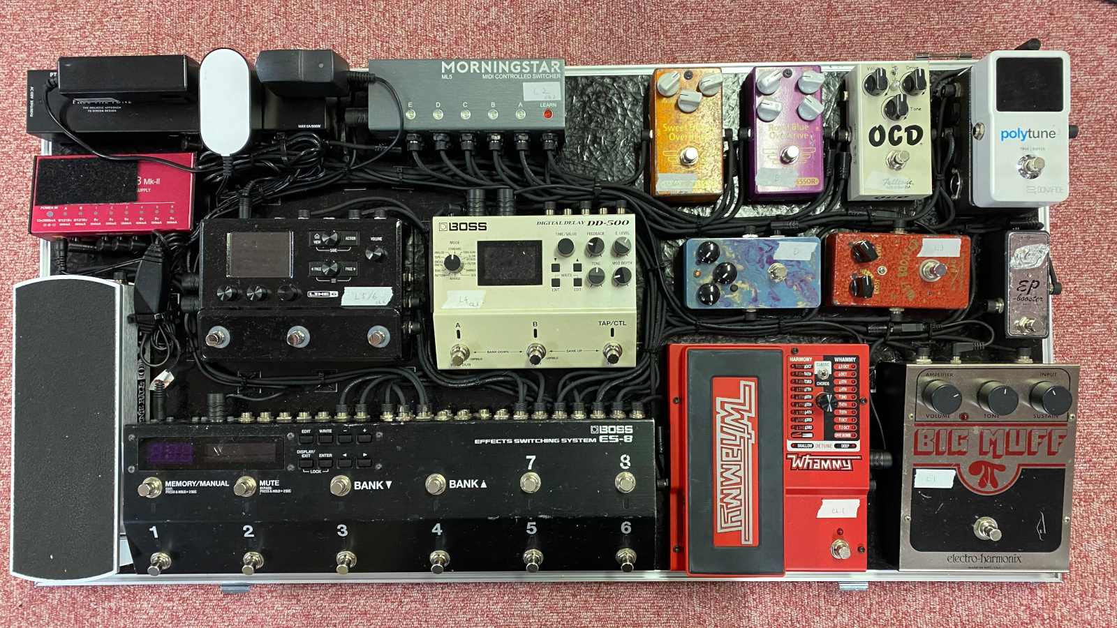 BOSS ES-8 エフェクターボード