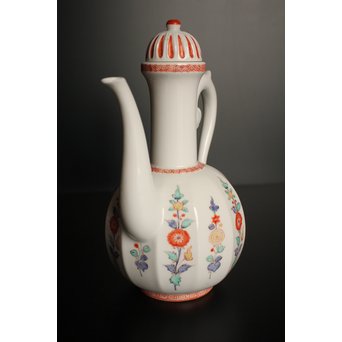 柿右衛門 水注 土瓶形 草花文