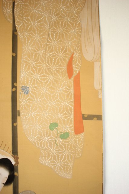 真作】横尾芳月/美人画/美人図/掛軸/名家伝来/AC-152 真作】横尾芳月