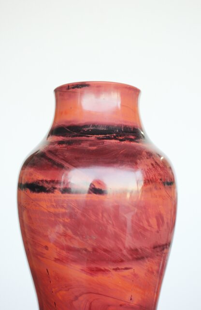 乾隆ガラス風 練上硝子花瓶 Y021｜骨董店 のびる 古美術 骨董 和風建具