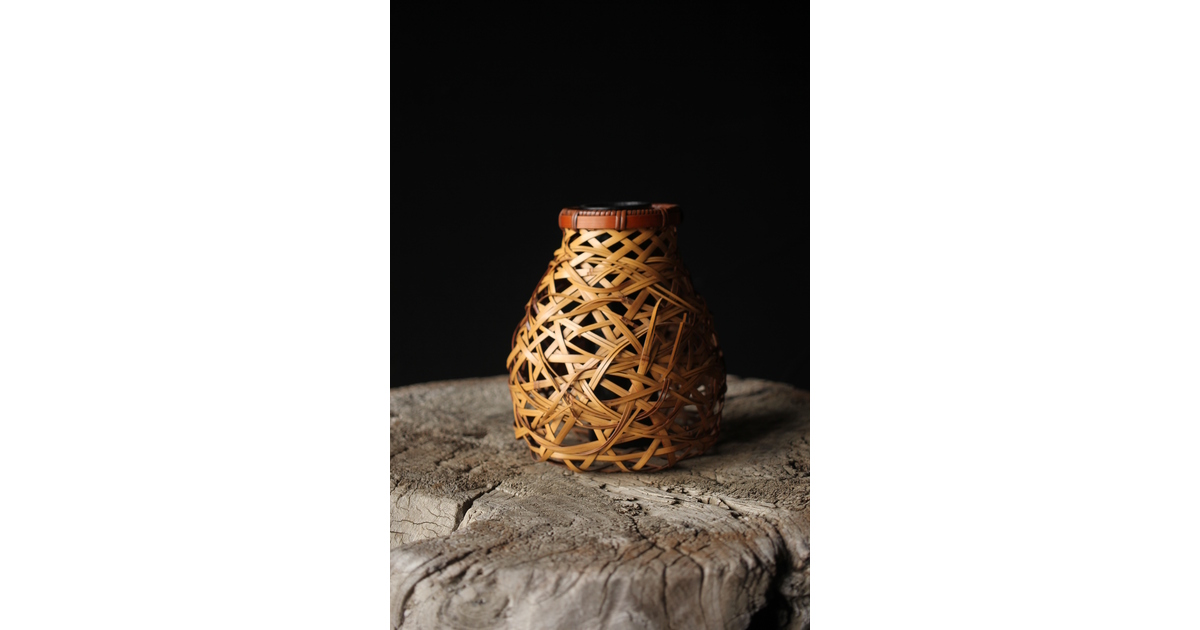 武関翠月 花籠 U281｜骨董店 のびる 古美術 骨董 和風建具 蔵戸 買取の