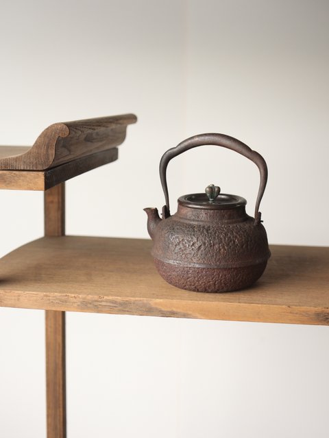 古董龍文堂鉄瓶土瓶やかん急須直接火かけサビ