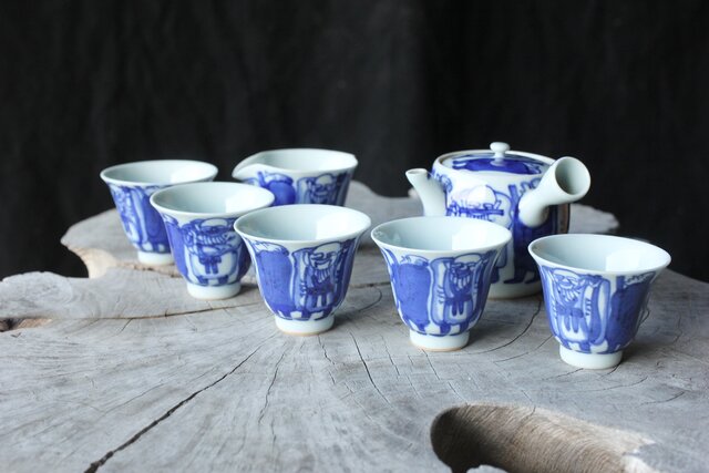 時代物 江戸名工 【青木木米】作 聾米銘 茶碗 時代窯傷あり R7112347