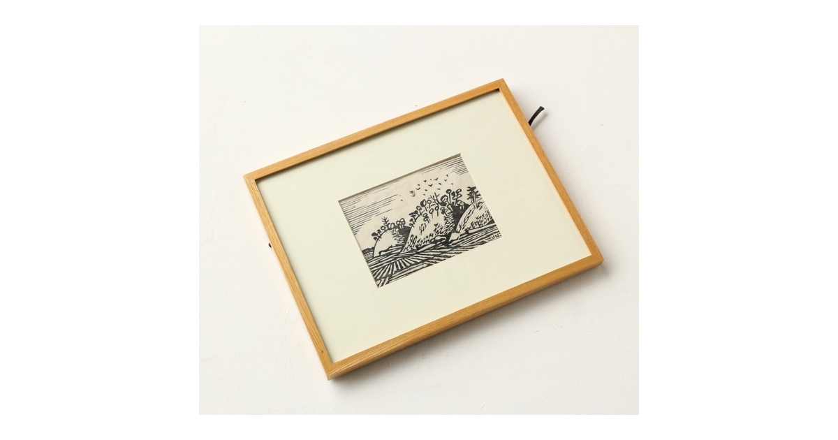 平塚運一 木版画 【新羅古墳群 慶州】Z565｜骨董店 のびる 古美術 骨董