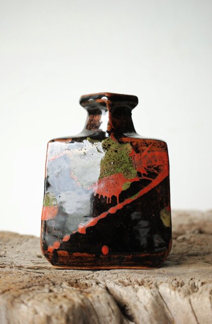 河井寛次郎柿天目盒子