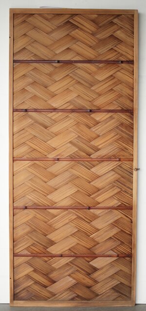 網代建具 B1073｜骨董店 のびる 古美術 骨董 和風建具 蔵戸 買取のご相談