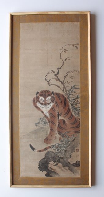 中村玲方【ドジョウ】紙本 掛軸（うなぎ） 中村玲方【ドジョウ】紙本