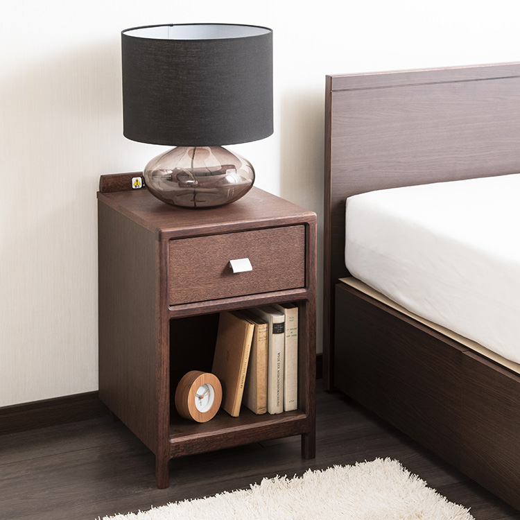 美品 カリモク家具 モダン ナイトテーブル モカブラウン AU8450 ナイト