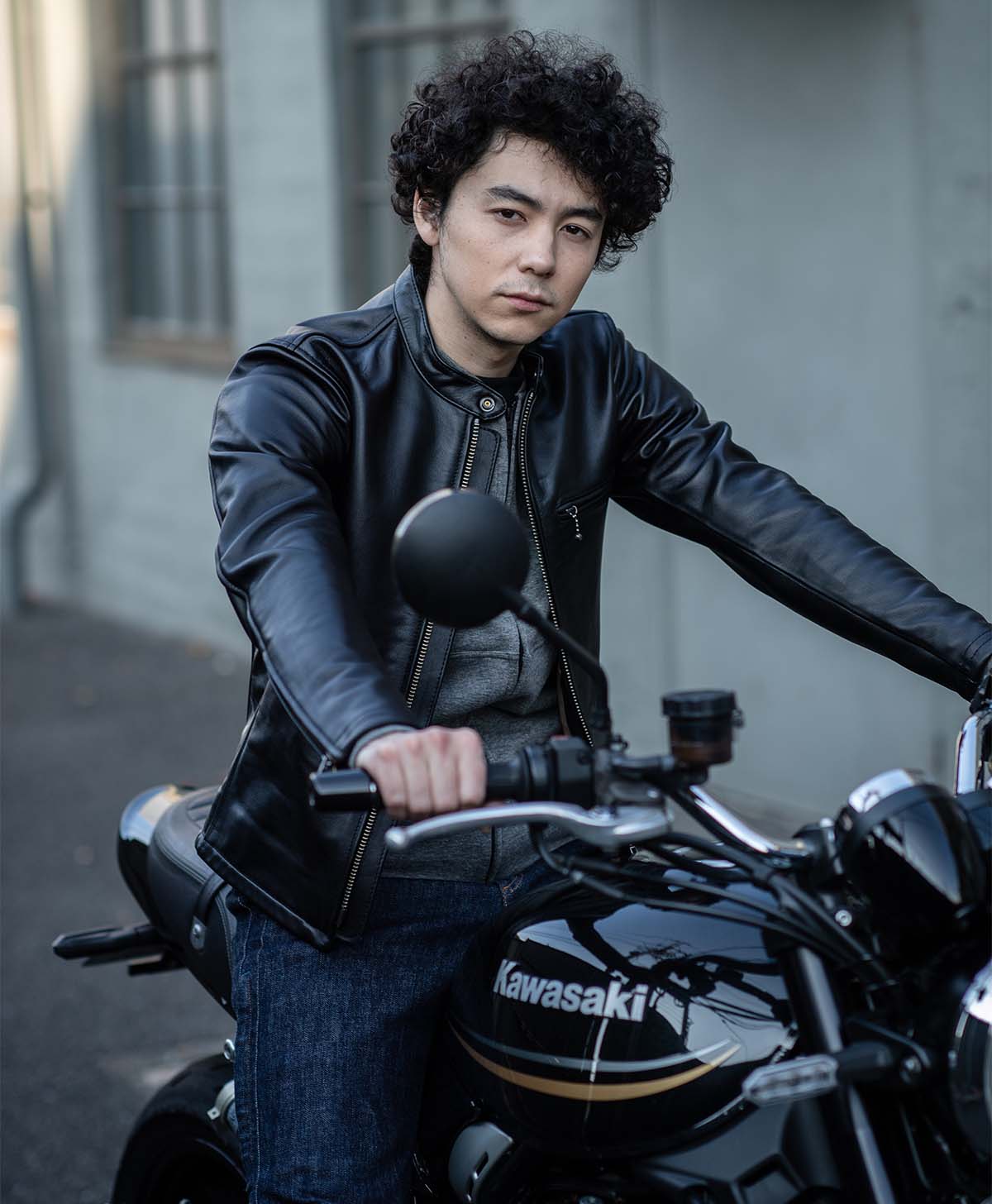 Leather jacket tight double leather jacket | Kadoya official