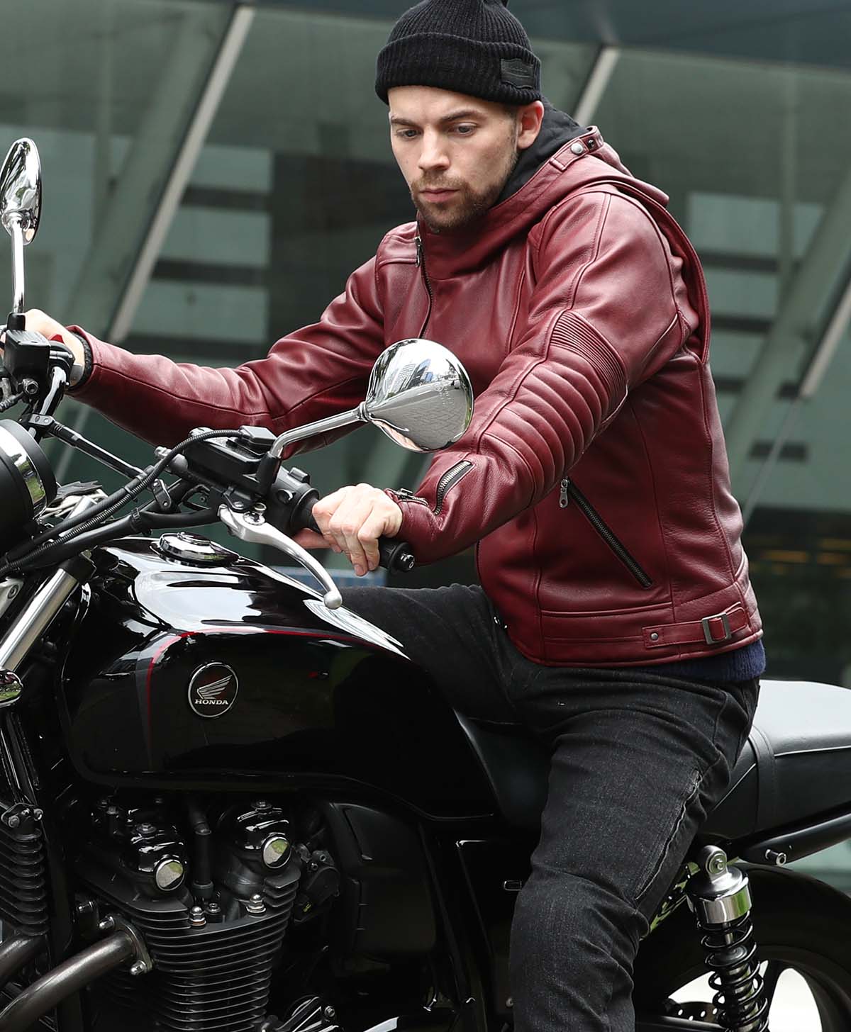 革ジャン フードレザージャケット｜カドヤ公式オンラインショップ｜MR