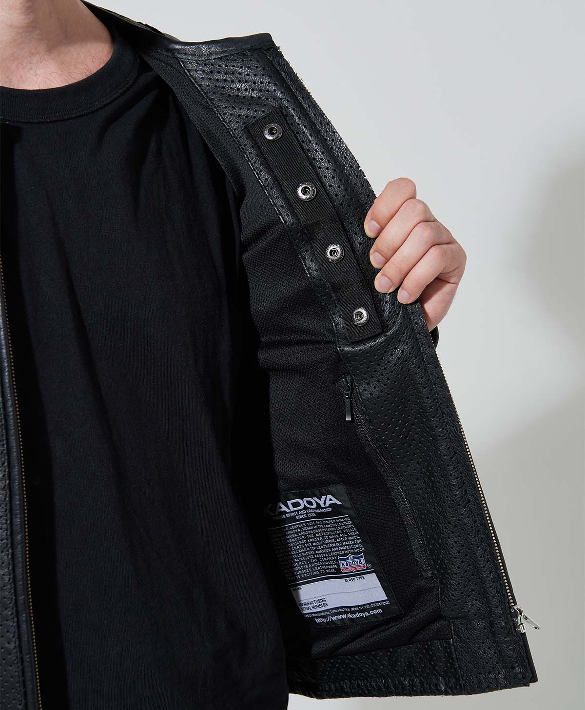 革ジャン パンチング レザージャケット｜カドヤ公式オンラインショップ