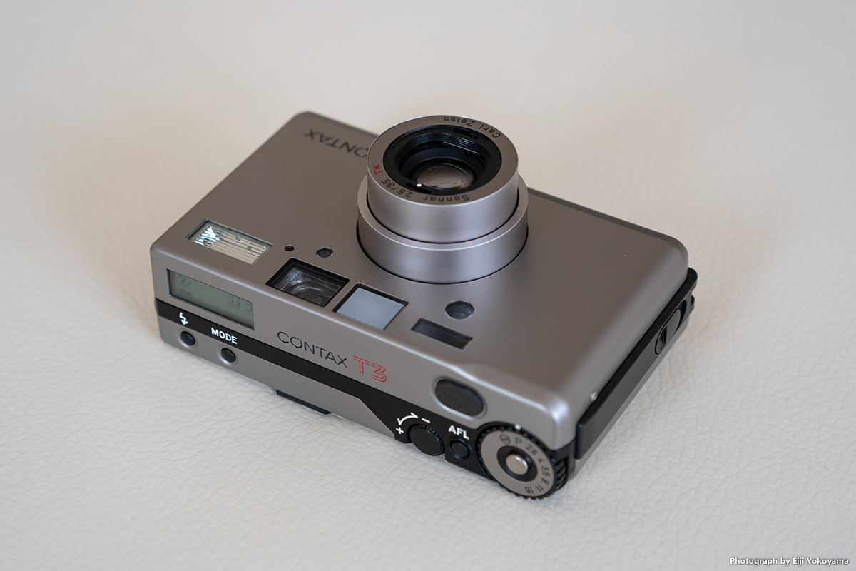 動作確認済】CONTAX T3 コンパクトフィルムカメラ チタンシルバー 動作