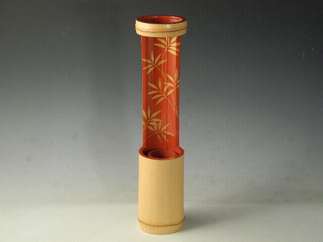 武者小路千家 宗守 竹 花入 武者小路千家 宗守 竹 花入