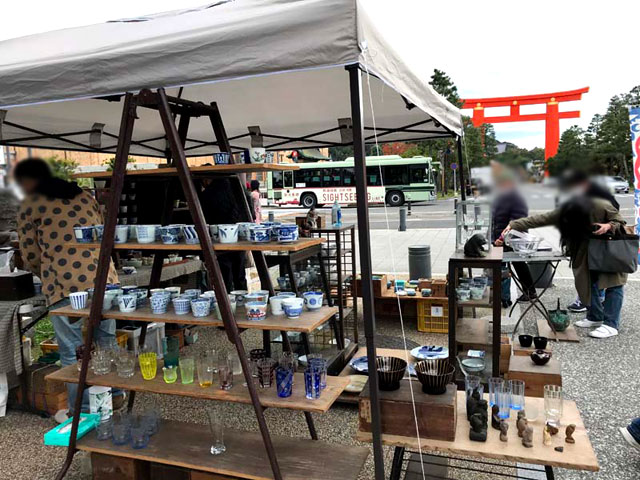 週末限定値下げ アンティーク 骨董品 ガラスジャー 平安蚤の市 サリュ