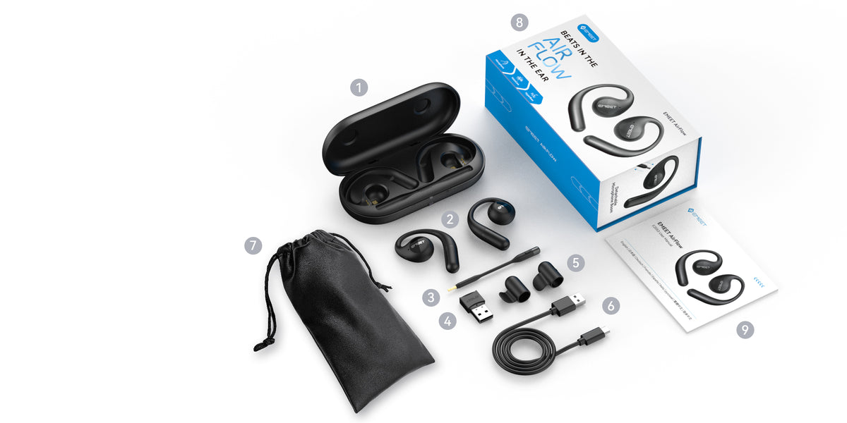 新品、未使用】EMEET AIR FLOW Zoom ワイヤレスイヤホン Amazon.co.jp