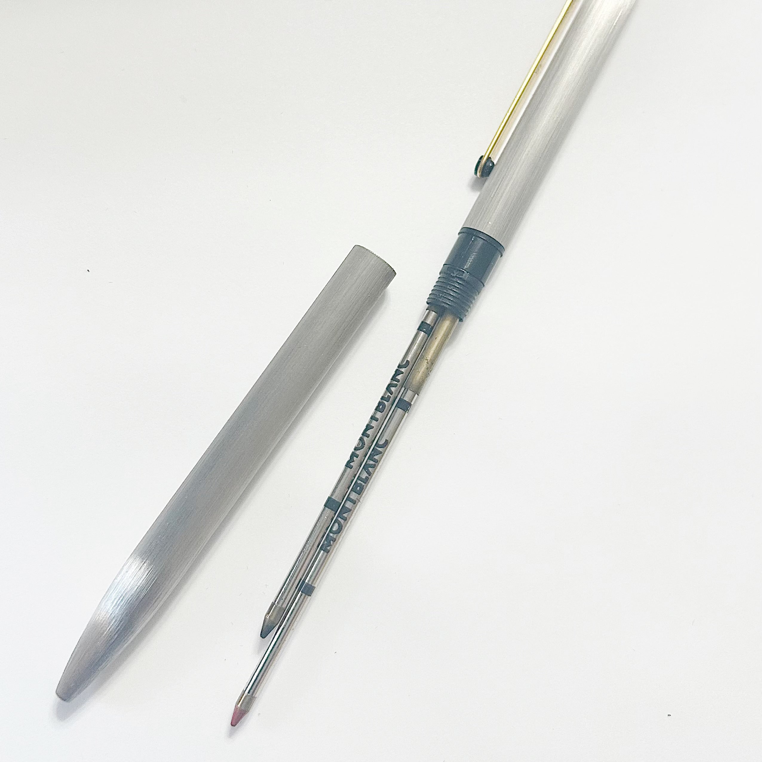 極美品】MONTBLANC モンブラン 2色ボールペン Sライン M109364198