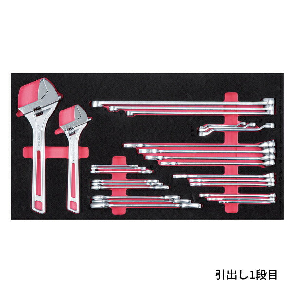 メーカー直送業者便] KTC SK8201R ハイメカツールセット レッド 123点