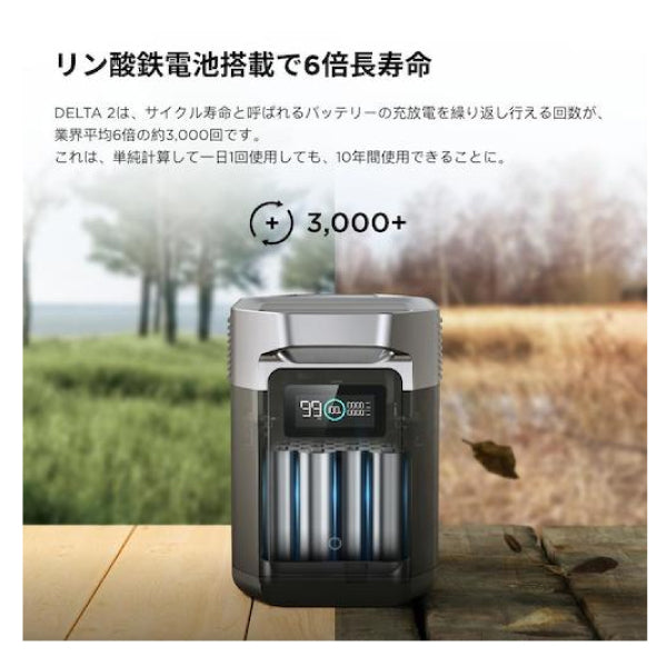 EcoFlow ポータブル電源 ZMR330JP 【メーカー保証付】 大容量 DELTA 2