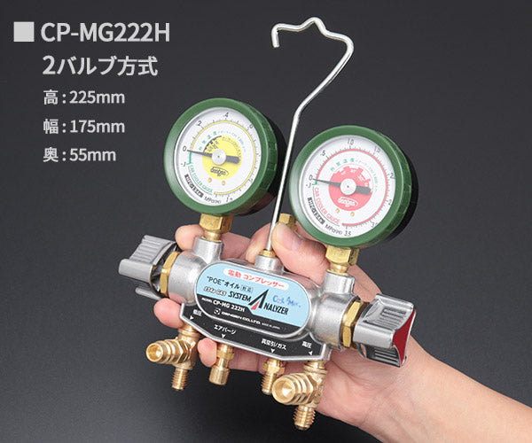電動コンプレッサー簡易式2バルブチャ―ジセット CP-2VS-FKH デンゲン