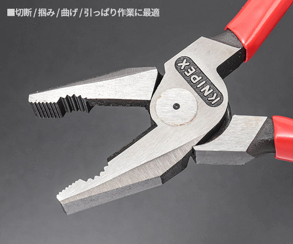 日本正規品 クニペックス 強力型ペンチ (SB) (0201-180SB