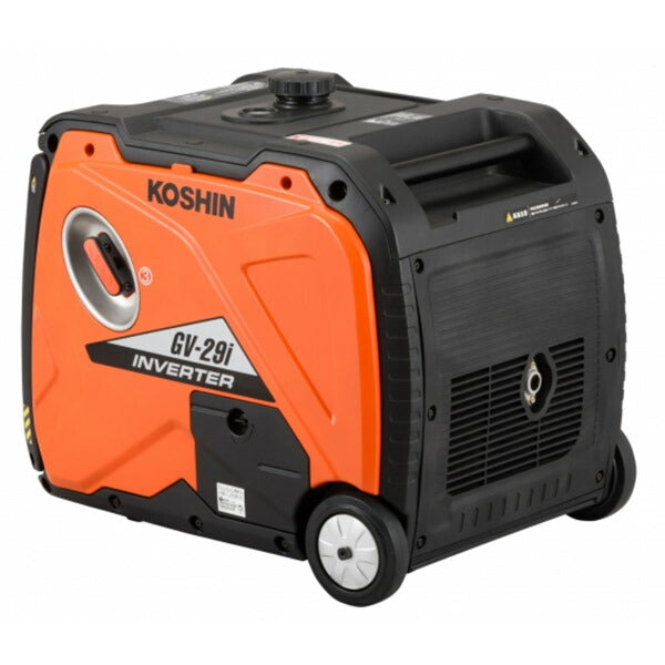 メーカー直送業者便] KOSHIN インバーター発電機 2.9kVA GV-29I タンク