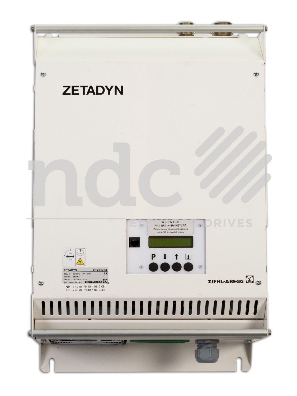 Ziehl-Abegg 2SY | NDC Elevator Drives