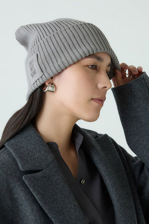 アパルトモン グレー ニットビーニー LANEUS/ラネウス】 BEANIE