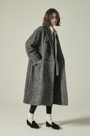 極美品】ADORE アドーア ツイードコート チェスターコート ロング