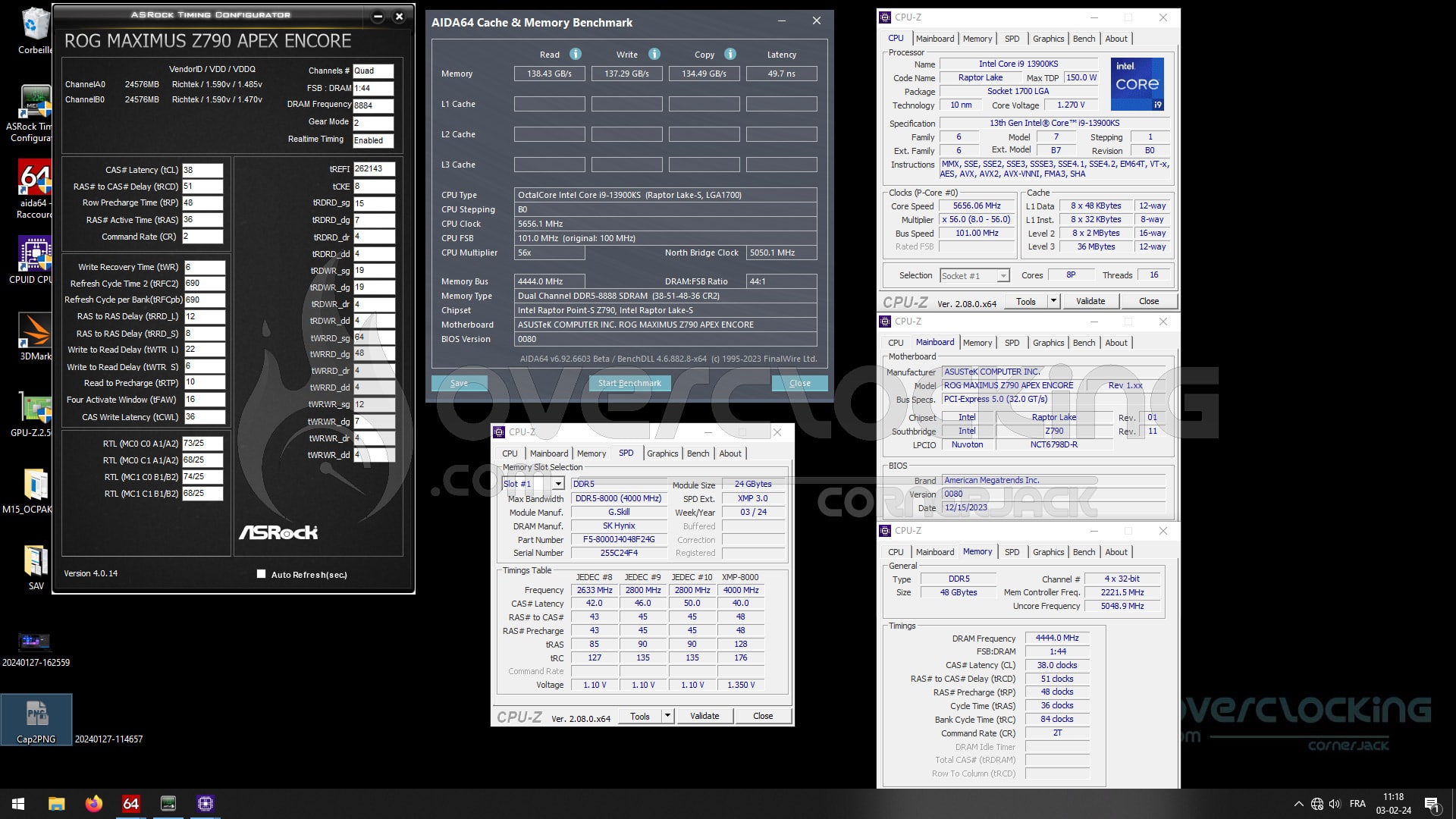 Review : 48 GB G.SKill Trident Z5 RGB 8000 MT/s CL40