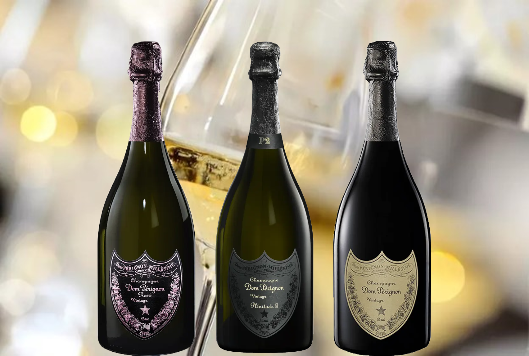 ヴィンテージのクリエイター ドン・ペリニヨン。「 P2 」を含む、豪華3