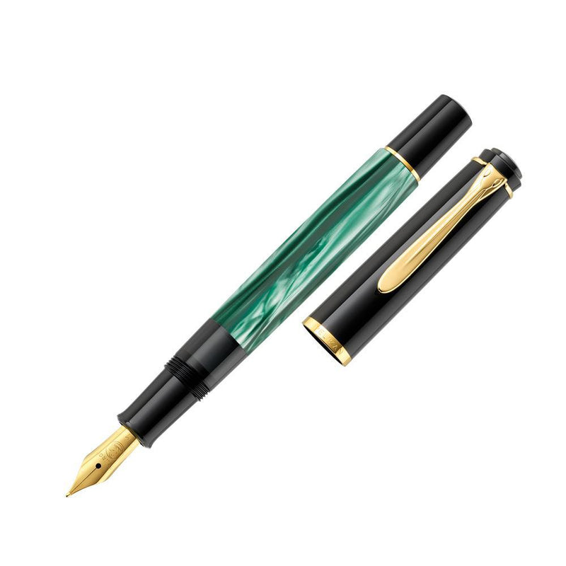 Pelikan M200 Classic Fountain Pen (Green Marbled) | EndlessPens