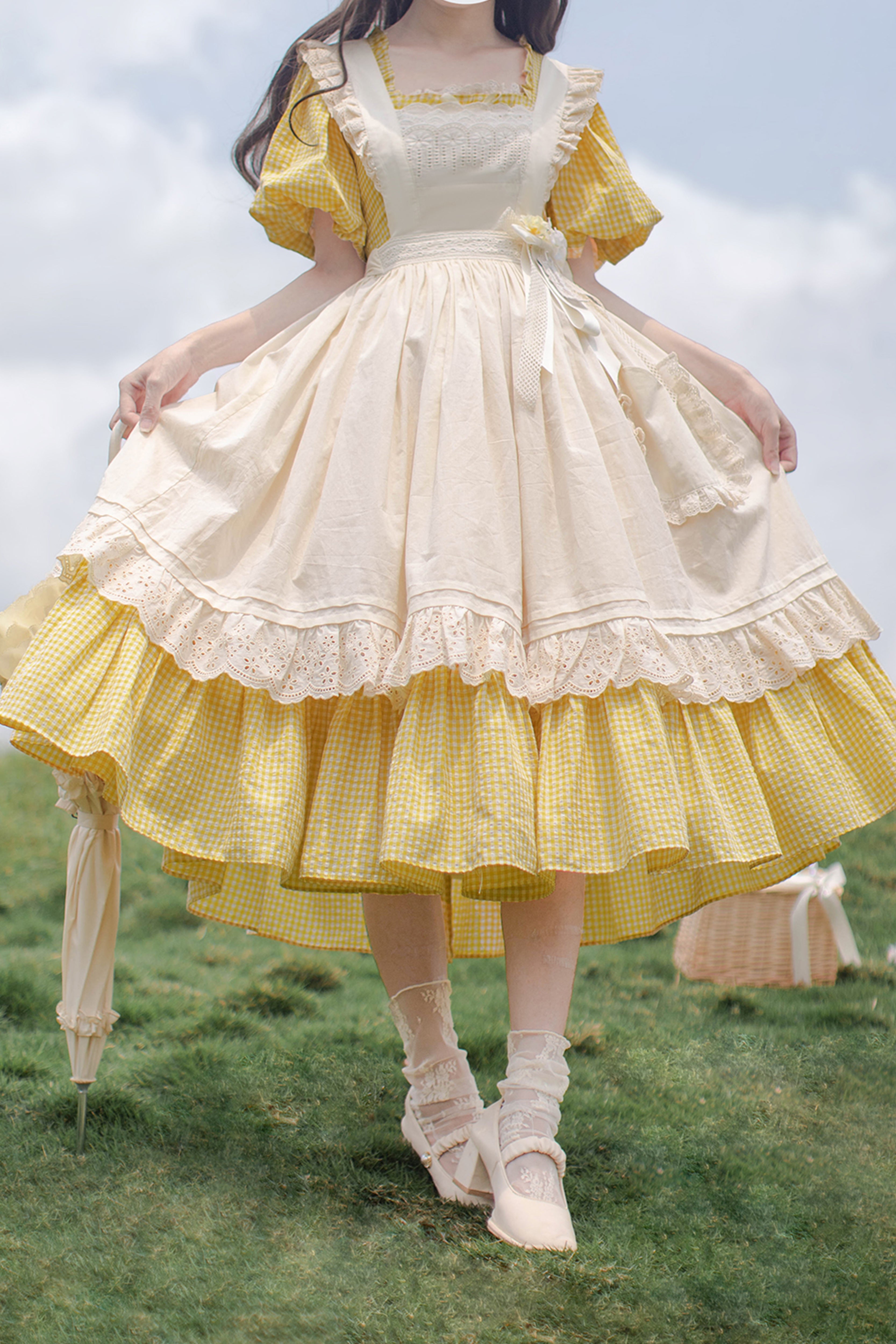 C'estlavee bless エプロンワンピース アトリエgg C'estlavee bless