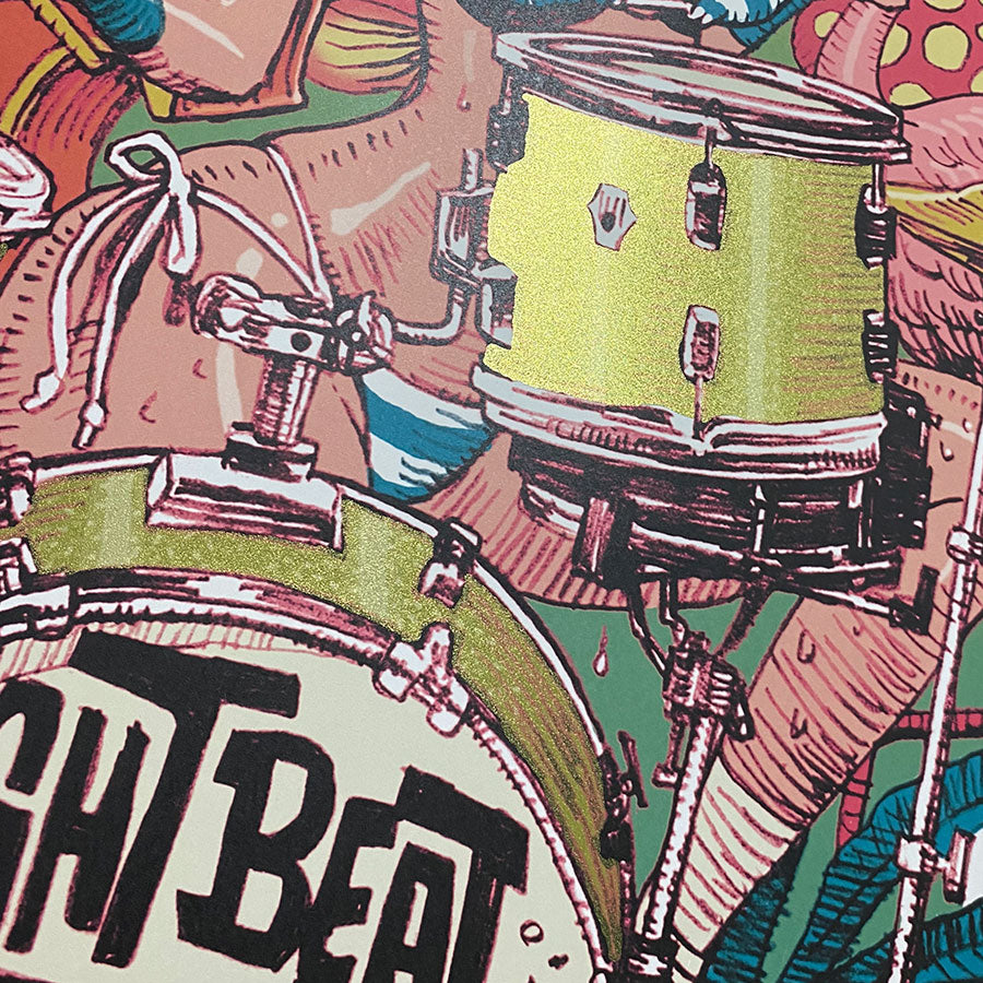 JUNK BLUES x Rockin'Jelly Bean” OFFSET POSTER – EROSTIKA